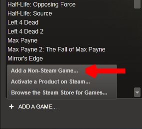 Add a Non-Steam Game