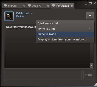 The chat screen.